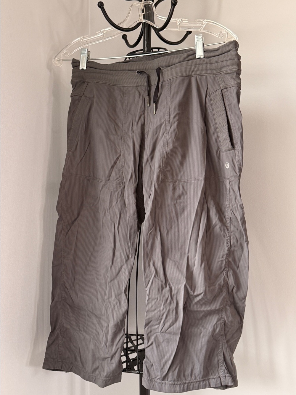 lululemon athletica Gray  cropped studio Pants